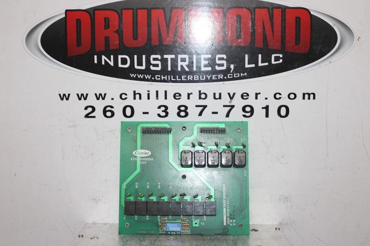 Used CARRIER HAMILTON TEST SYSTEM RELAY CIRCUIT BOARD HT201793-1 32GB500004 115V