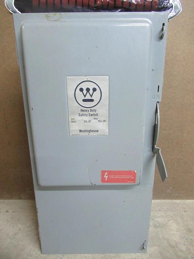 Used WESTINGHOUSE HEAVY-DUTY SAFETY SWITCH HU364 200 AMP 150 HP 600 VAC **WARRANTY**