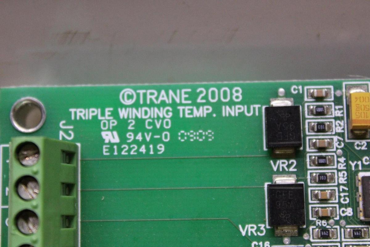 Used TRANE TRIPLE WINDING TEMPERATURE INPUT BOARD X13650921-03 REV. D *WARRANTY*