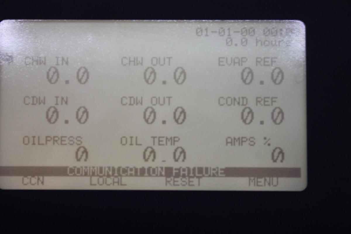 Used CARRIER COMFORT NETWORK CHILLER DISPLAY CEPL130230-01 CESO130036-00