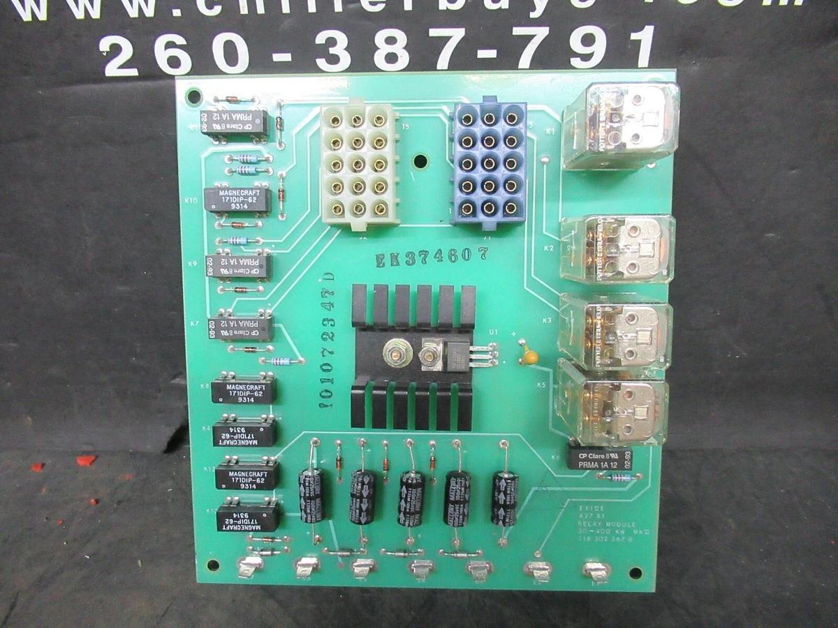 Used EXIDE RELAY MODULE BOARD 101072347 REV. D 118302367 REV. B *WARRANTY INCLUDED*