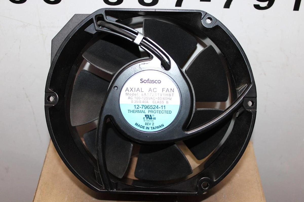 Used SOFASCO AXIAL COOLING FAN 12-796524-11 SA17251V1HBT 120 VAC 0.4 AMP *WARRANTY*