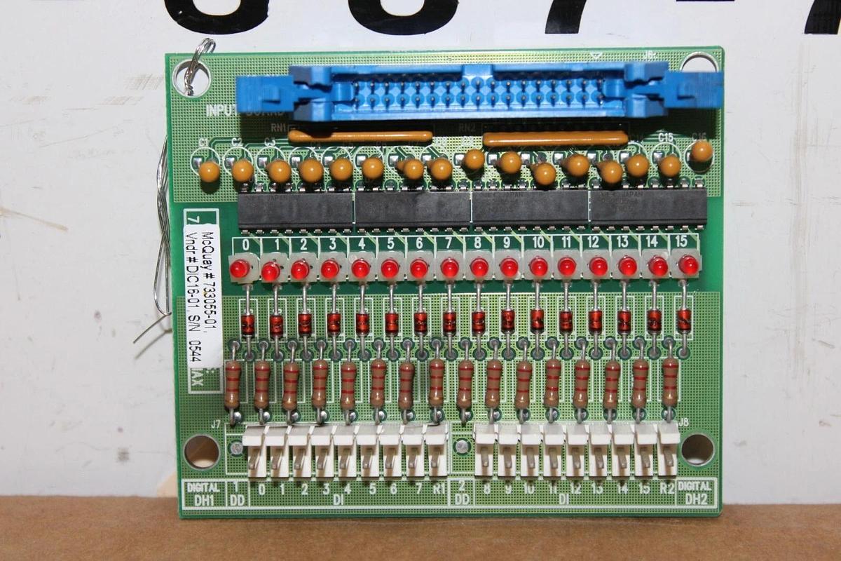 Used MCQUAY DIGITAL INPUT BOARD 733055-01 006-000427-01 **WARRANTY INCLUDED**