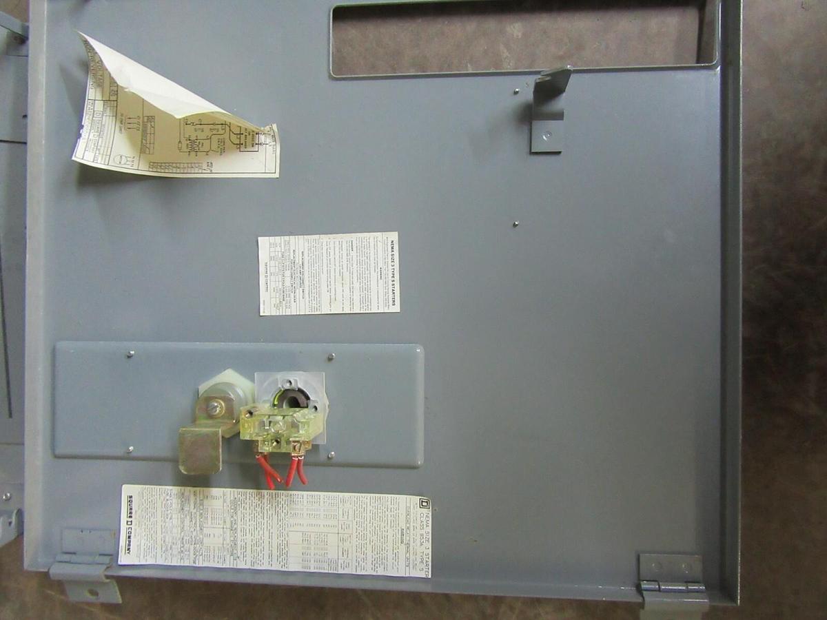 Used SQUARE D MCC FUSIBLE STARTER BUCKET 18" MODEL: 4 NEMA 3 W/8536-SEO1