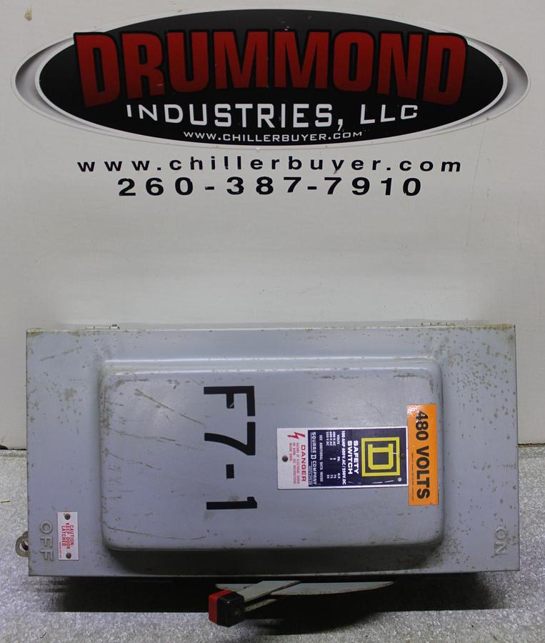 Used SIEMENS HEAVY DUTY SAFETY SWITCH HF363 100 AMP 600 VOLT TYPE 1 ENCLOSURE