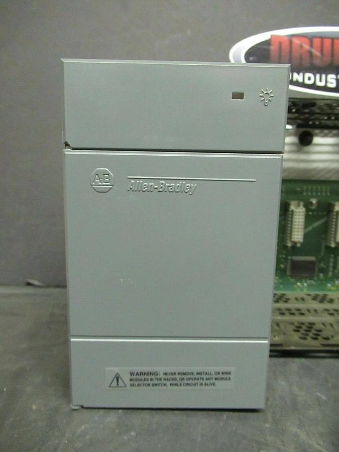 Used ALLEN BRADLEY SLC 500 POWER SUPPLY 1746-P2 SER. C W/ 1746-A10 SER.B 10 SLOT RACK