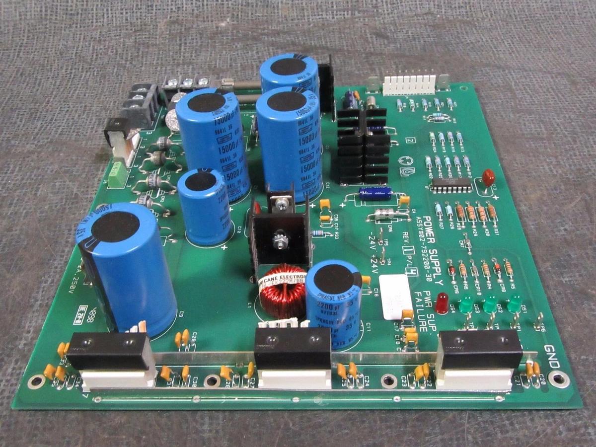 Used LIEBERT POWER SUPPLY CIRCUIT BOARD ASSEMBLY MODEL: 02-792200-30 REV 1