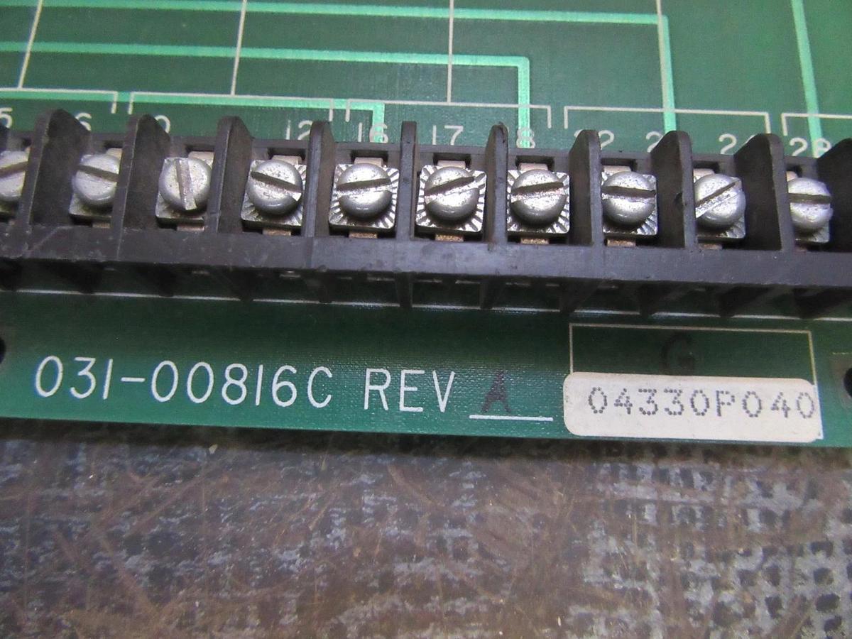 Used YORK CIRCUIT BOARD CARD SLOT 031-00816C REV A **WARRANTY**