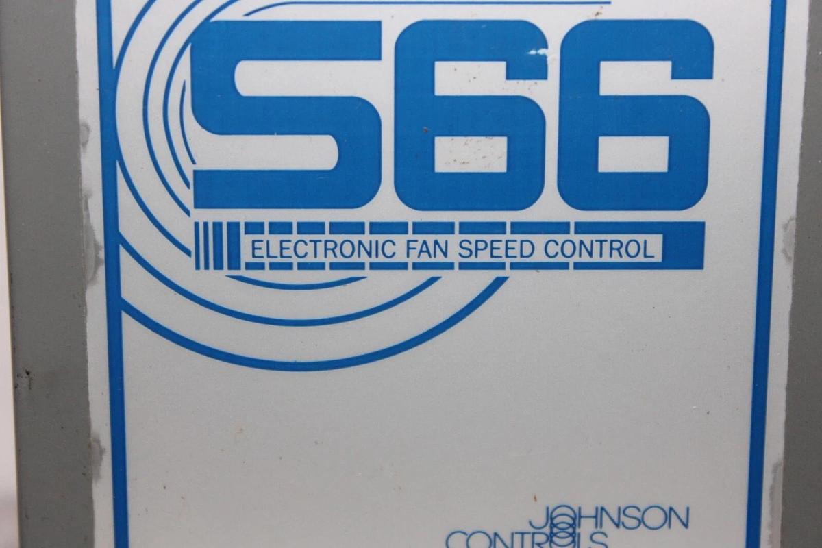Used JOHNSON CONTROLS S66 ELECTRONIC FAN SPEED CONTROLLER S66DC-1 8 AMP 480 VAC