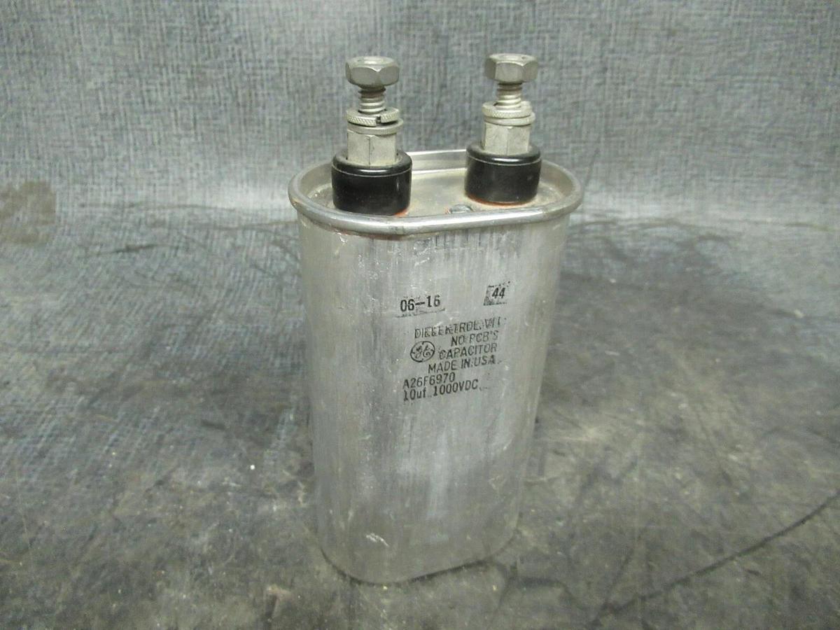 Used GE DIELEKTROL VII CAPACITOR A26F6970 10 uF 1000 VDC **WARRANTY**