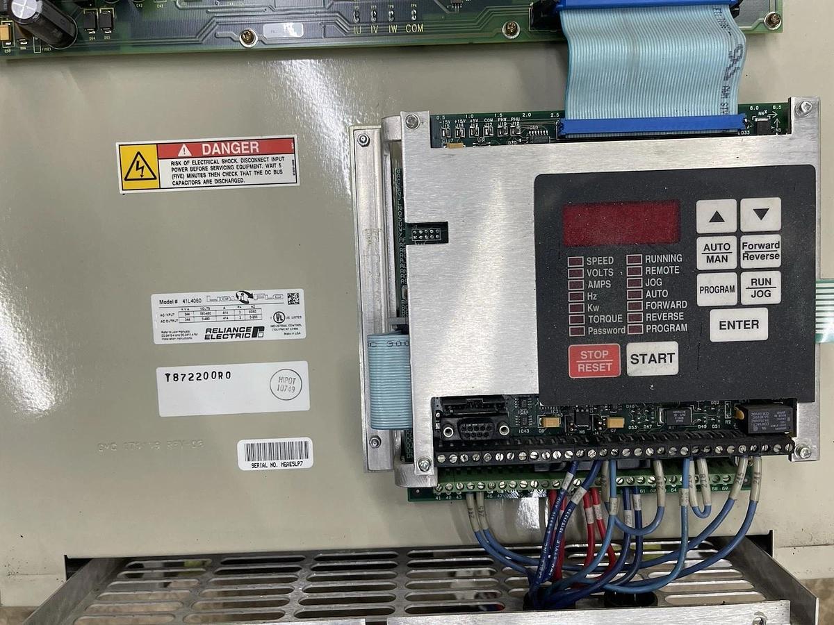 Used RELIANCE ELECTRIC LIQUIFLO VFS 41L4060 344 kVA 480 VOLT 414 AMP 3-PHASE