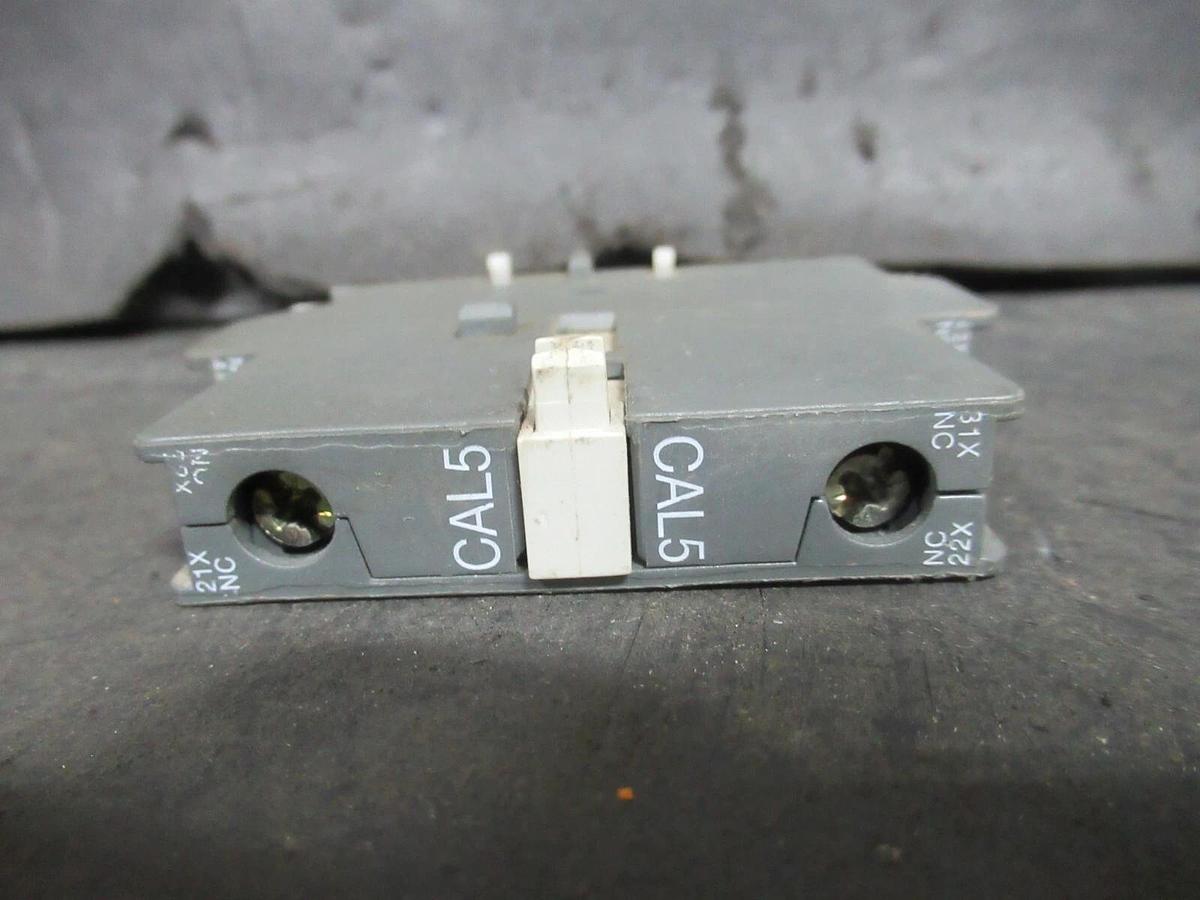 Used ABB MECHANICAL INTERLOCK / AUXILLIARY CONTACT CAL5-11 600 VOLT 16 AMP A600
