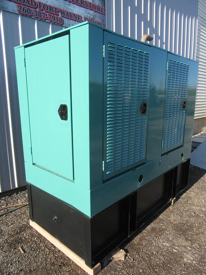 Used 50 KW DIESEL GENERATOR CUMMINS 120/240V B3.9-G4 ENCLOSED RECONNECTABLE VIDEO