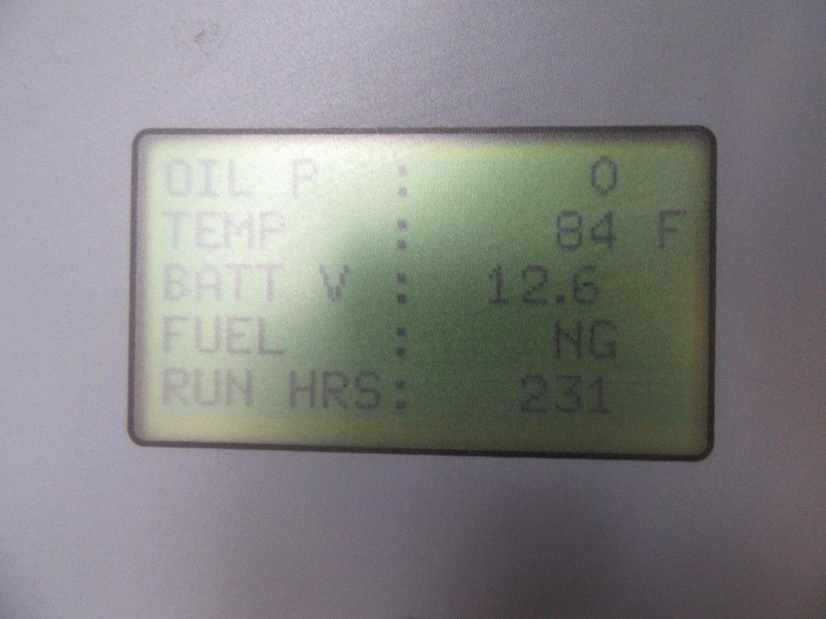 Used 30 KW GENERATOR MTU 4.3 NAT. GAS LP PROPANE 120/240 VOLT 1PH 231 HRS 40KW 2014