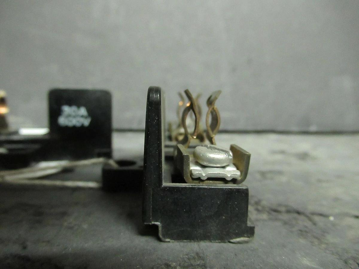 Used LOT OF 3 BUSS BUSSMANN FUSE HOLDERS 3743 FOR 30 AMP 600 V FUSES **WARRANTY**