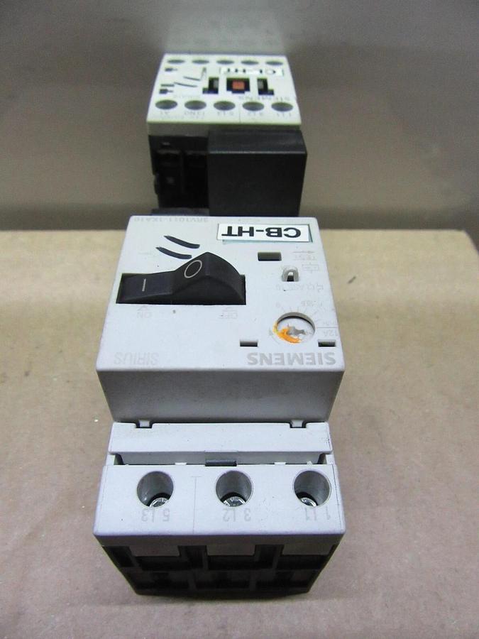 Used SIEMENS STARTER 3RT1016-1AB01 W/ 3RV1011-1KA10 600 VOLT 5 HP 20 AMP **WARRANTY**