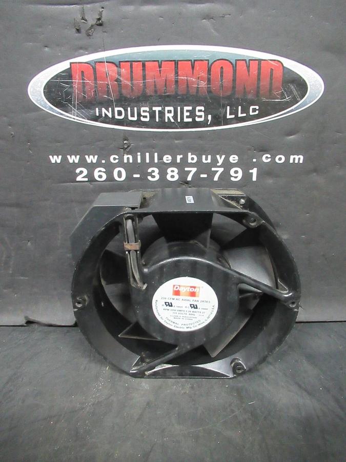 Used DAYTON AC AXIAL COOLING FAN 2RTE3 239 CFM 0.26 AMP 27 WATT 115 VOLT 3200 RPM