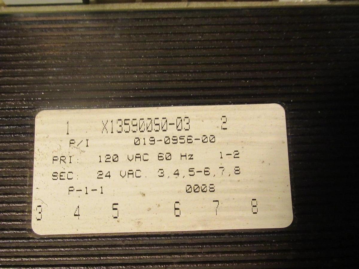 Used TRANE CONTROL TRANSFORMER X13690090-03 / 019-0956-00 120 VAC PRI TO 24 VAC SEC