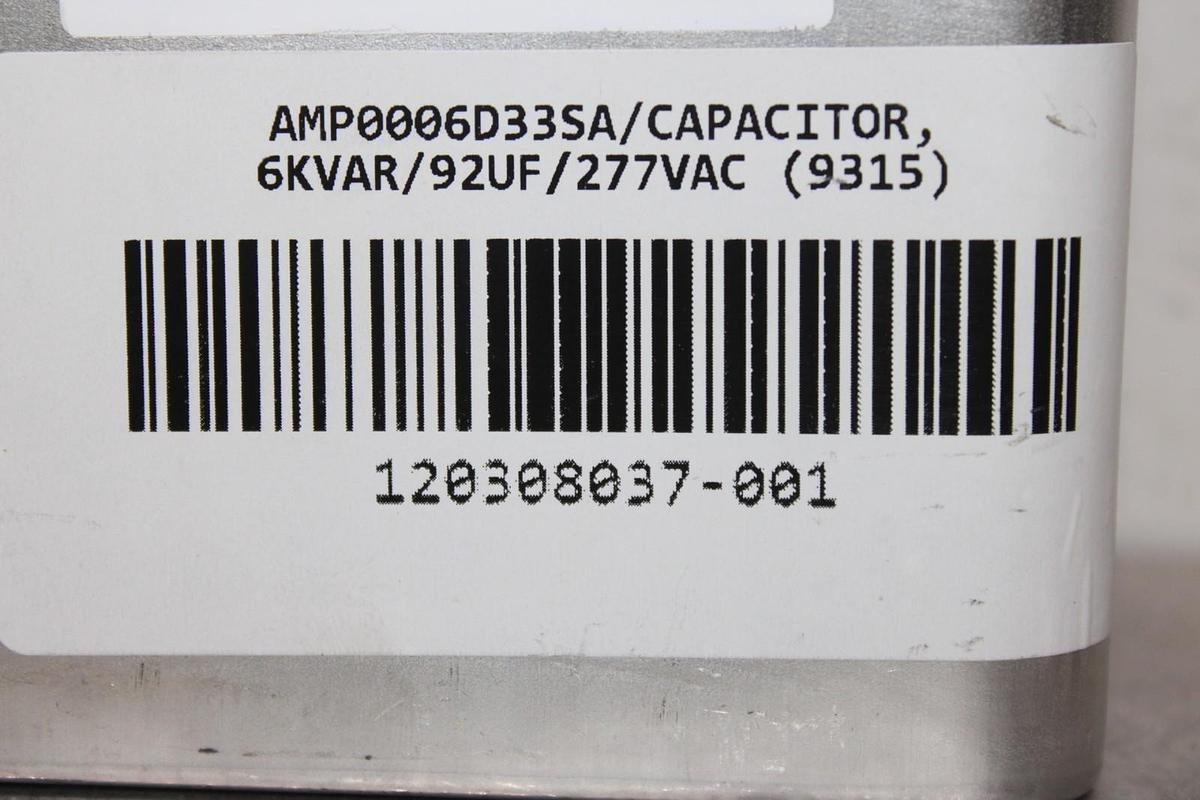 Used AEROVOX AEROVAR CAPACITOR AMP0006D33SA 6-8 kVAR 240-270 VAC 50/60 HZ 3-PHASE