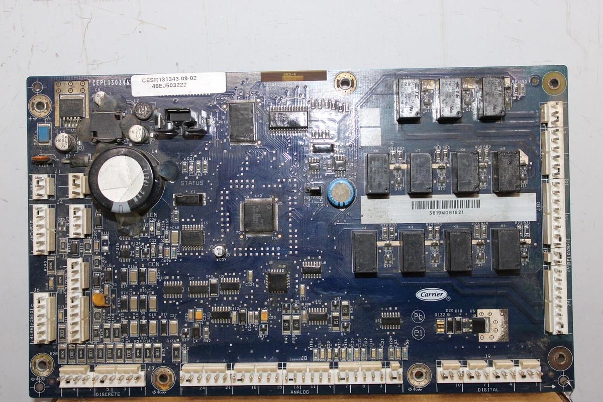 Used CARRIER HVAC CONTROL BOARD CESR131343-09-02 CEPL130346 CEBD430346-13-RA