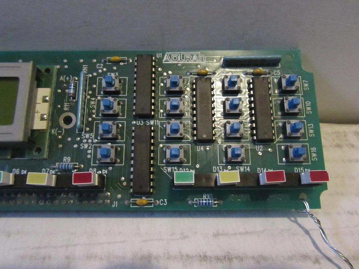 Used ADTRAN 5200.138-5A CIRCUIT BOARD / SCREEN WITH PVC160204AYL DISPLAY 497-0400540