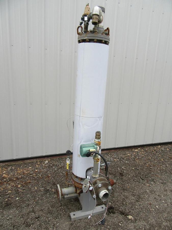 Used 8" AERCO DW TYPE HELITHERM DOUBLE WALL HEAT EXCHANGER SWDW24EC 24 SQ FT