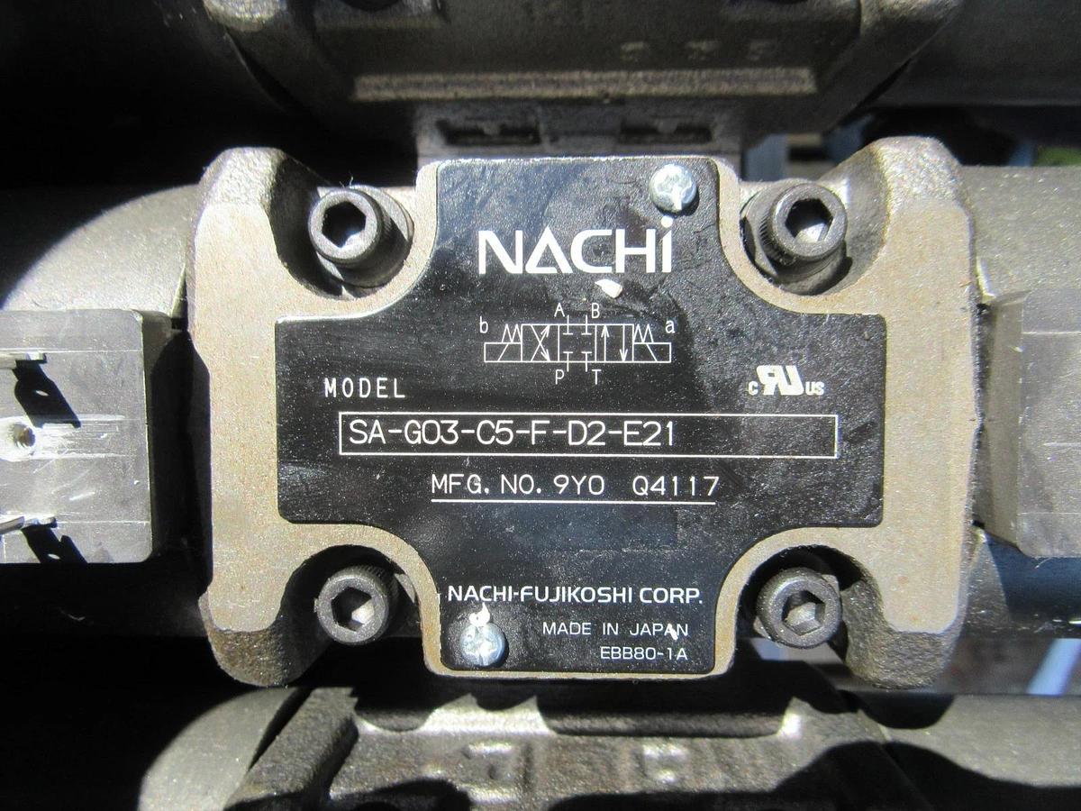 Used SANMOTION SERVO VARIABLE NACHI HYDRAULIC POWER UNIT PVS-2B PUMP 7.5 HP (5.5 KW)