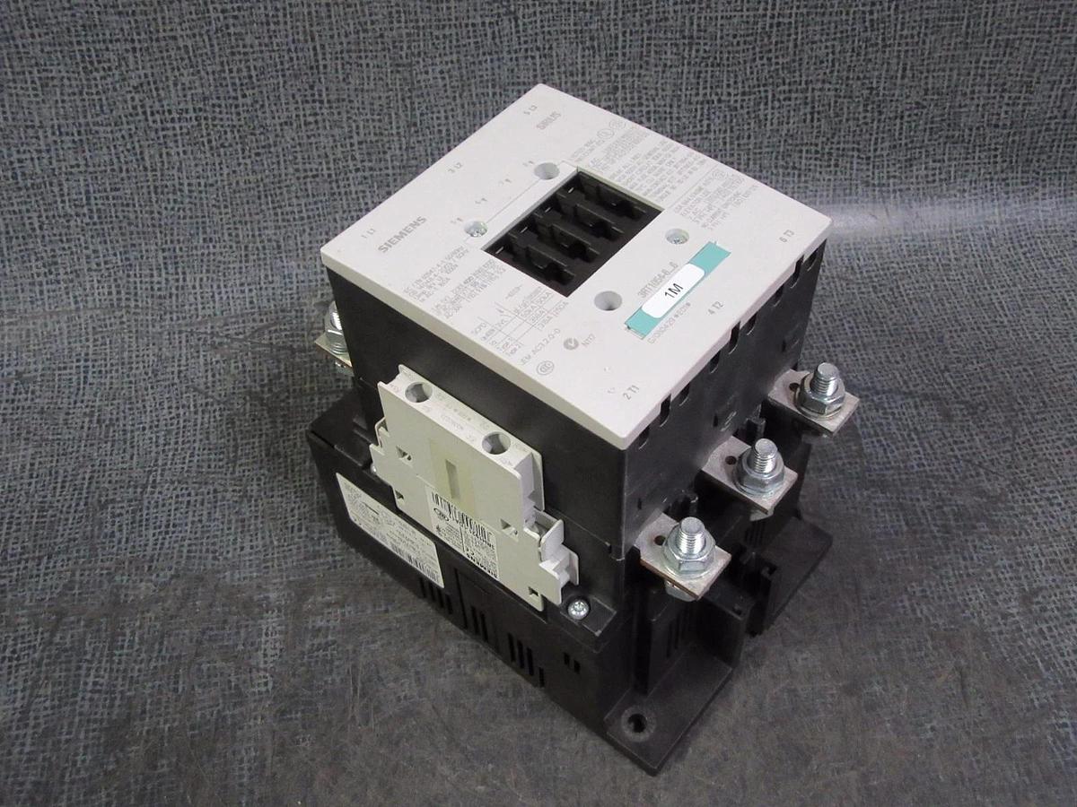 Refurbished SIEMENS SIRIUS CONTACTOR 140 AMP 600V 3 PHASE 110-127V COIL MODEL: 3RT1054-6AF36