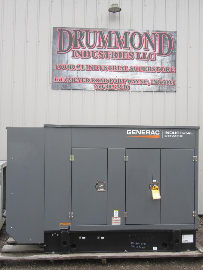 NEW 48 KW GENERATOR NATURAL GAS PROPANE GENERAC 120/240V SOUND ENCLOSED VIDEO 50 KW