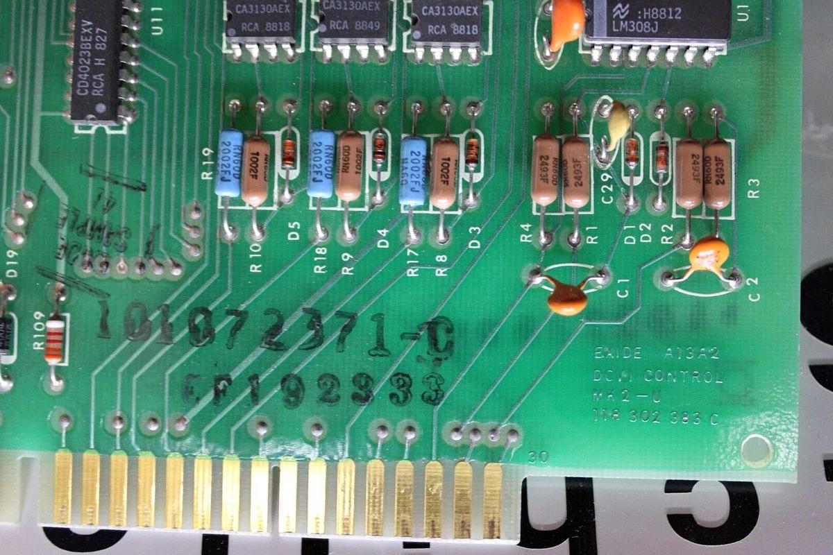 Used EXIDE CIRCUIT BOARD DCVI CONTROL 118-302-383-C 1010723721-C **WARRANTY**