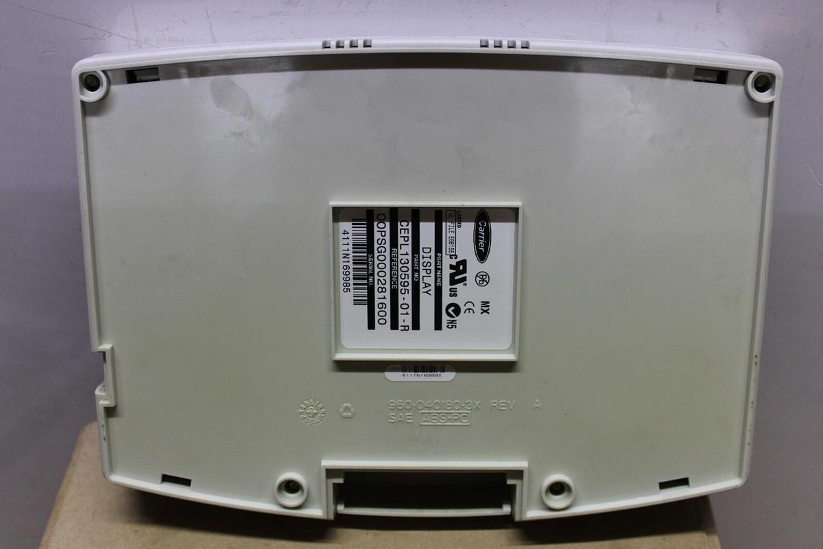Used CARRIER CHILLER HMI OPERATOR INTERFACE DISPLAY CONTROLLER CEPL130595-01-R