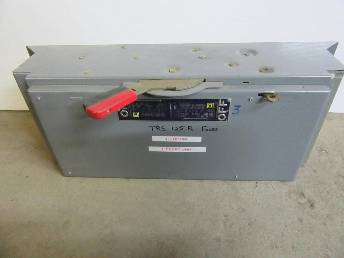 Used SQUARE D QMB PANELBOARD SWITCH QMB-364 200 AMP 600 VOLT 3-POLE 150 HP