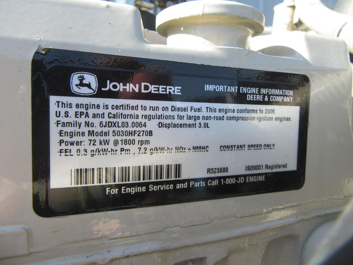 Used 60 KW DIESEL GENERATOR KATOLIGHT 120/240V RE-CONNECTABLE 931 HRS VIDEO WE SHIP