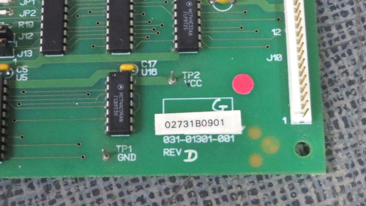 Used YORK CONTROL I/O EXPANSION CIRCUIT BOARD MODEL 031-01301-001 REV D **WARRANTY**