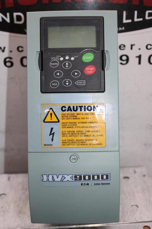 Used EATON VARIABLE FREQUENCY DRIVE HVX9000 HVX007A1-4A1B1 380 VOLT 12 AMP