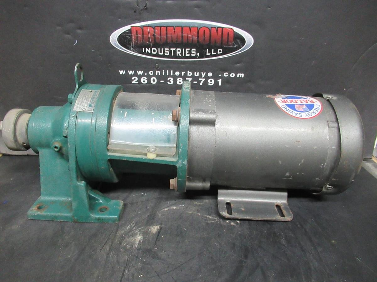 Used BALDOR 3-PHASE 56C MOTOR AND GEARBOX CM3542 W/ SUMITOMO HC-3097 3/4 HP 460 VOLT