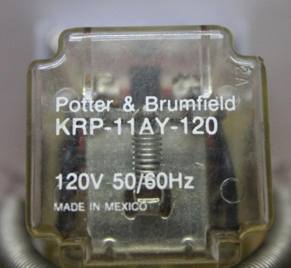 Used POTTER & BRUMFIELD RELAY KRP-11AY-120 120/240 VOLT 5 AMP *WARRANTY*