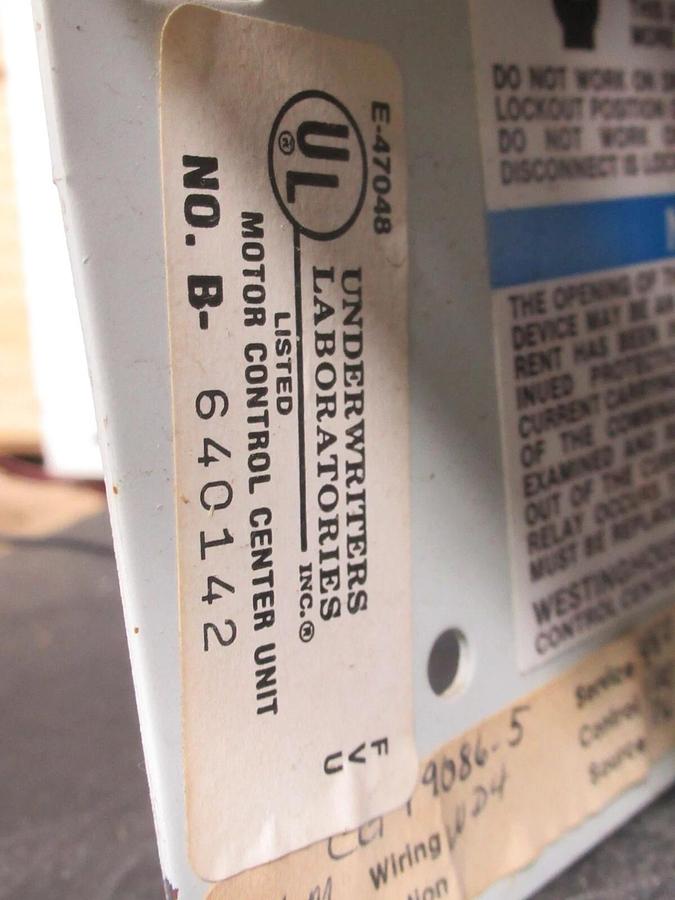 Used CUTLER HAMMER MOTOR STARTER CONTROL MODEL: 2100 12" W/ AE16ANS0 NEMA SIZE 0 3AMP