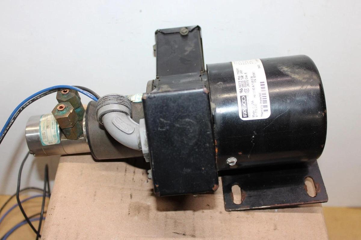 Used FASCO OIL PUMP 30109-1 71624747 U62B1 230 VOLT 50/60 HZ 1.48 AMP W/ K10383