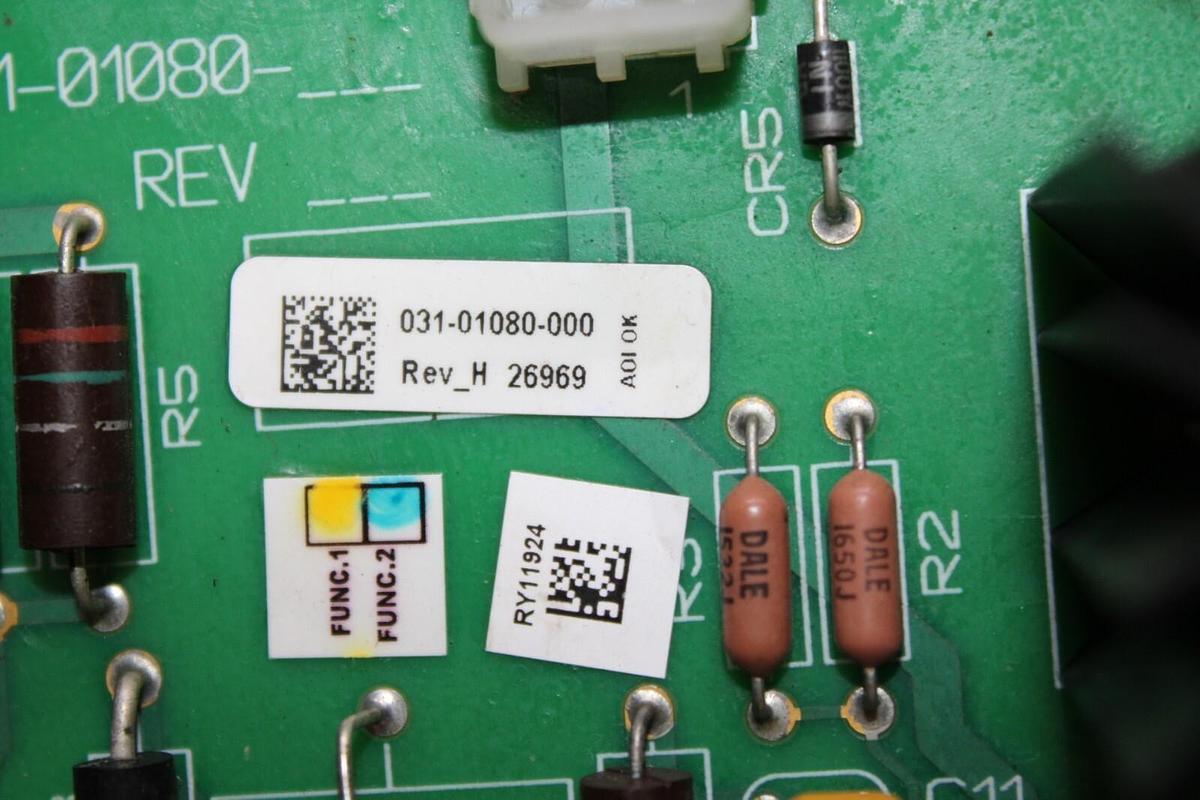 Used YORK POWER SUPPLY CIRCUIT BOARD 031-01080-000 REV. H **WARRANTY INCLUDED**