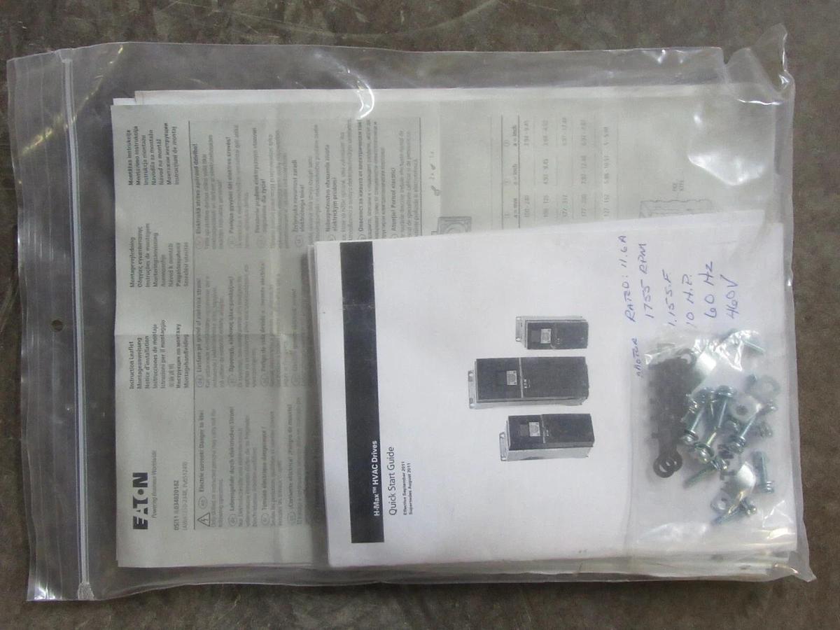 Used EATON VARIABLE SPEED DRIVE H-MAX INTELLIPASS HMX0143NA 480 VAC 14 AMP 10 HP