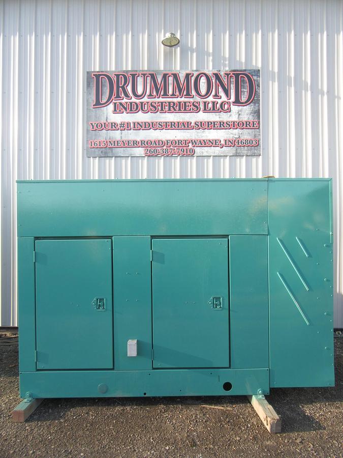Used 60 KW DIESEL GENERATOR CUMMINS 120/240V B3.9-G2 ENCLOSED RECONNECTABLE VIDEO