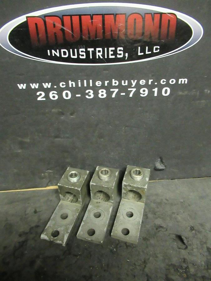 Used (3) QTY GE DXLCA42 1 SINGLE BARREL MECHANICAL CONNECTOR LUGS TAP 600 MCM - 2
