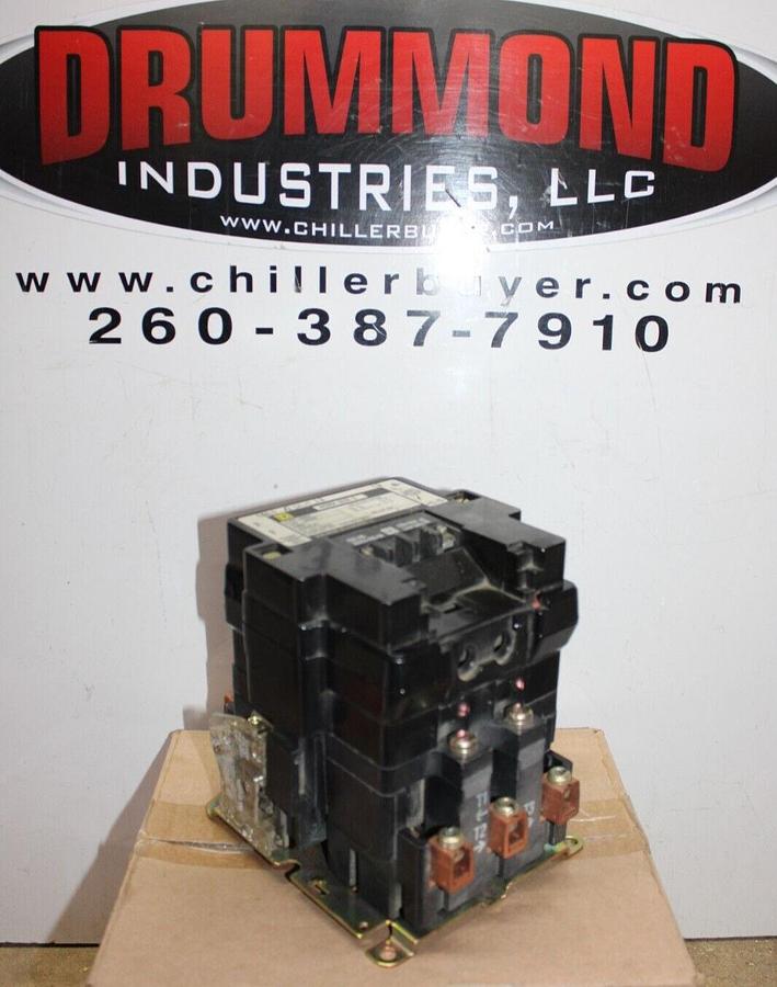 Used SQUARE D CONTACTOR 8502SEO2 NEMA SIZE 3 90 AMP 50 HP 600V 3-PHASE