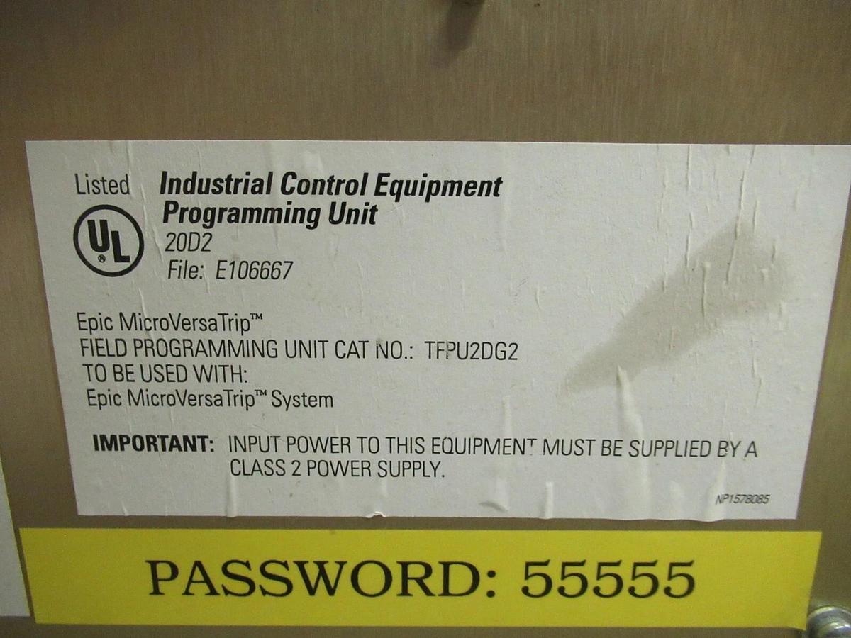Used GE GENERAL ELECTRIC DISTRIBUTION CONTROL FIELD PROGRAMMING UNIT TFPU2DG2 E106667