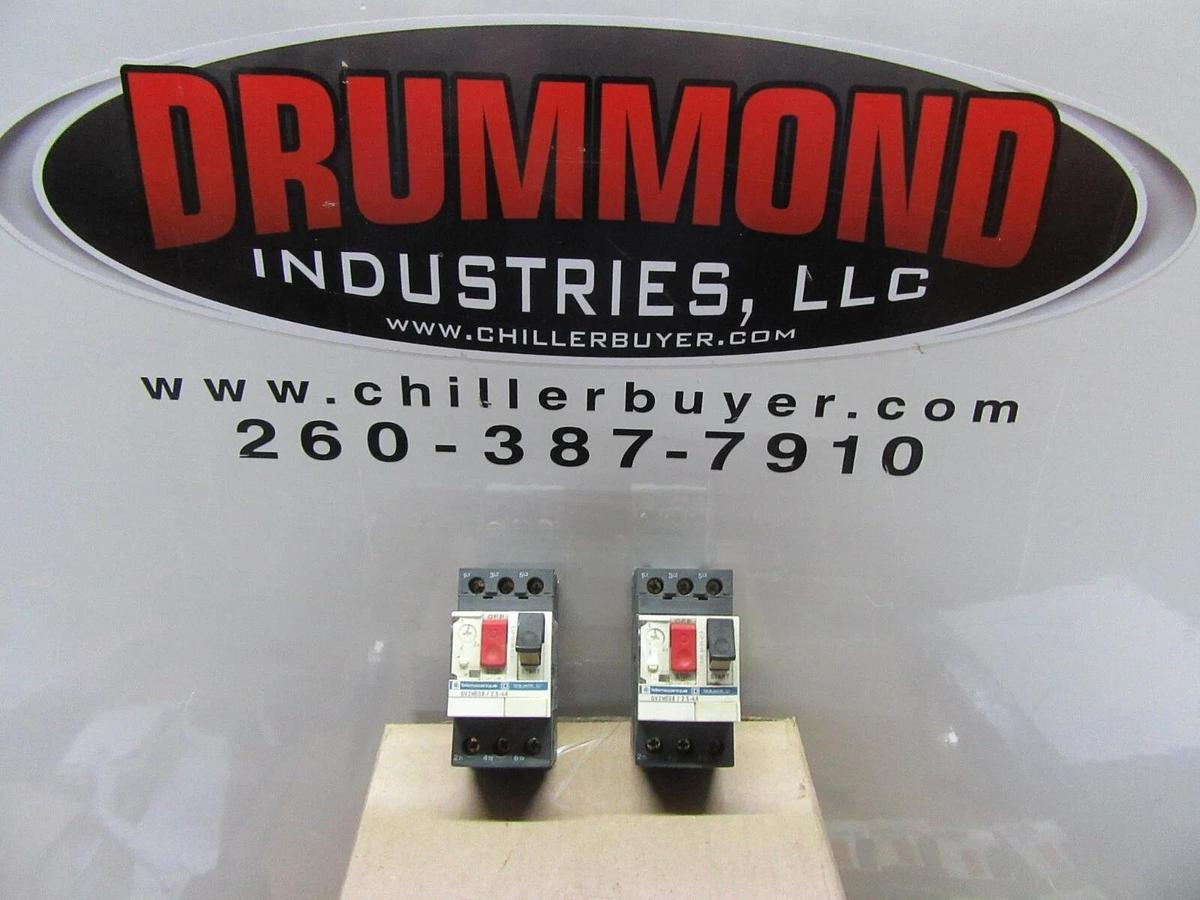Used LOT OF 2 SQUARE D MANUAL MOTOR STARTER GV2ME08 2.5-4 AMP 600 VAC 3 HP