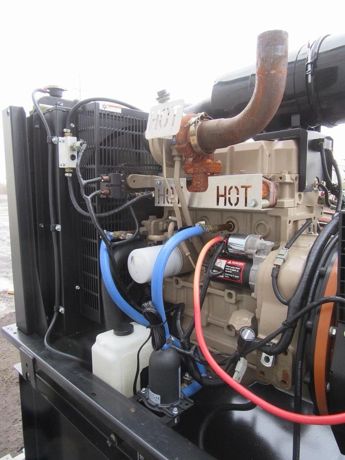 Used 30 KW DIESEL GENERATOR GENERAC 120/240 VOLT SINGLE PHASE 403 HOURS VIDEO WE SHIP