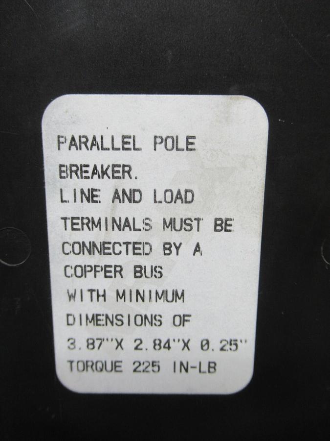Used AIRPAX BREAKER JTMP-3-1RLS4R-30617-600 750 AMP TRIP 120 VAC L-5460 **WARRANTY**