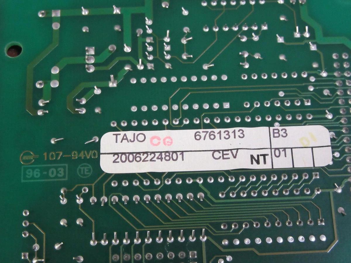 Used MERLIN GERIN CIRCUIT BOARD MODEL: TAJO 6761313 # TAJO6761313 **WARRANTY**