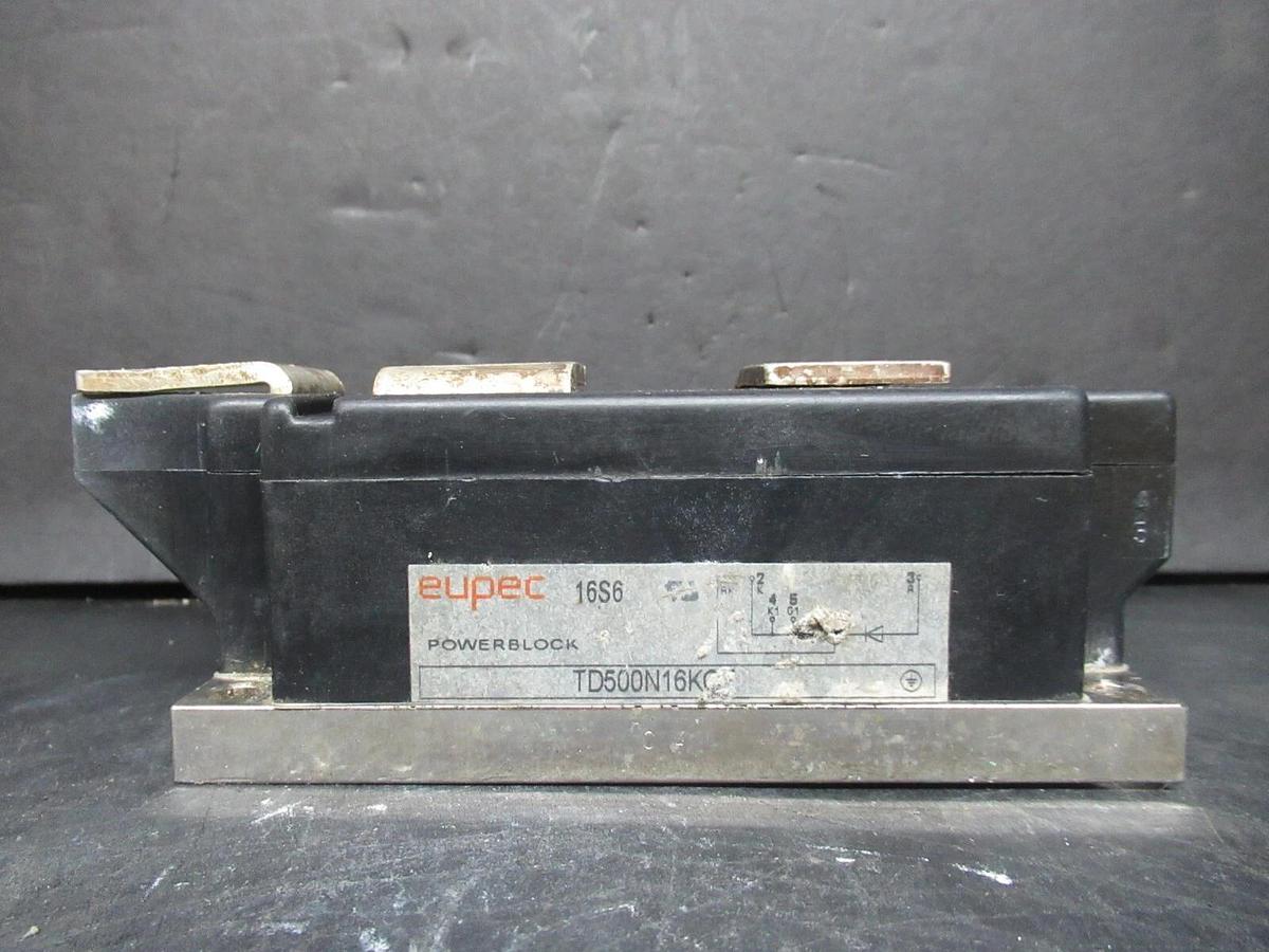 Used EUPEC 16S6 POWERBLOCK IGBT POWER MODULE TD500N16KOF *WARRANTY INCLUDED*